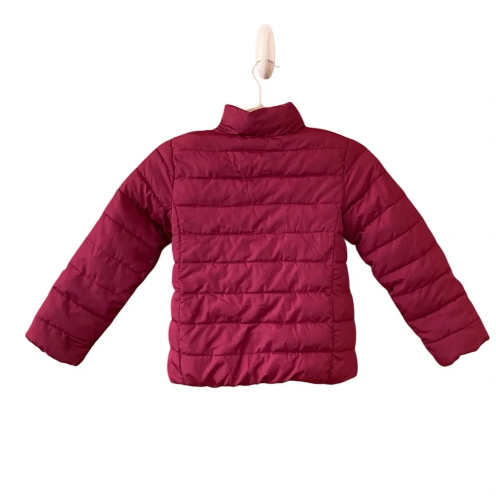 The Children's Place Fuchsia Puffer Jacket Girl 5-6